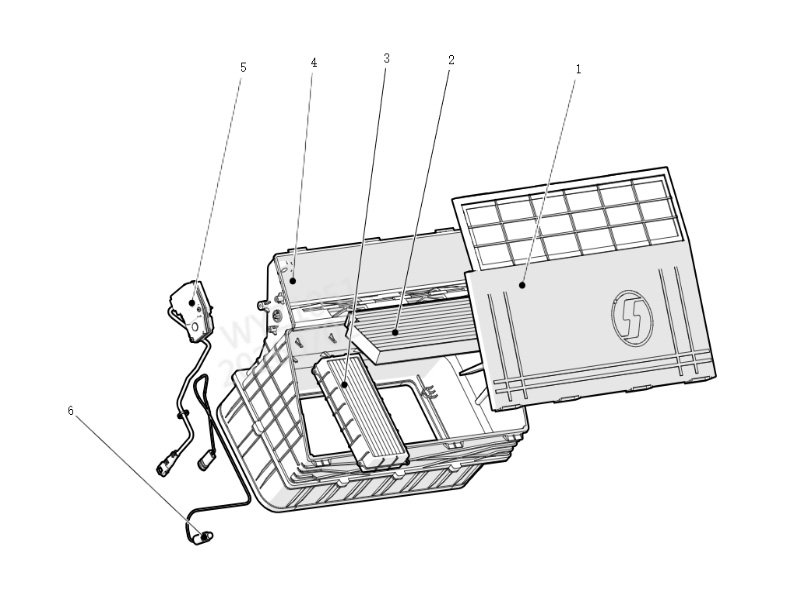 Shacman H3000 4010758-Fan Housing Assembly (M3000-20 Model-External Sensor)