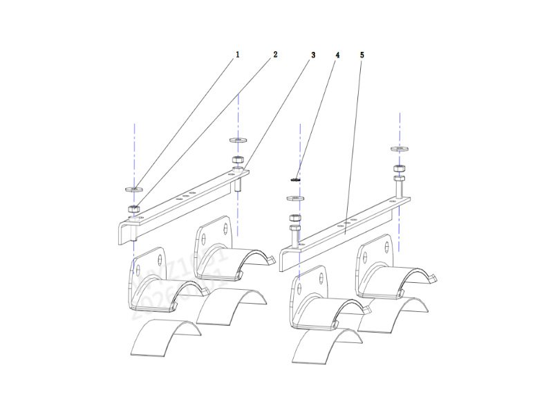 Shacman H3000 Air Reservoir Bracket-Integrated Battery Box-B