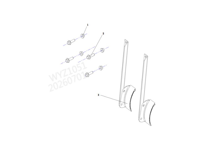 Shacman H3000 Air Reservoir Bracket-Left Beam Lower Lifting-Yr