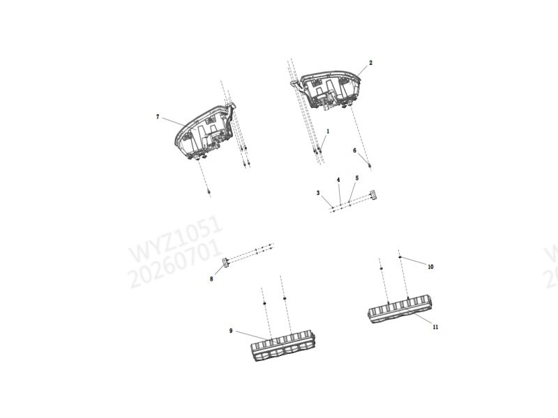 Shacman H3000 Chassis Lamps