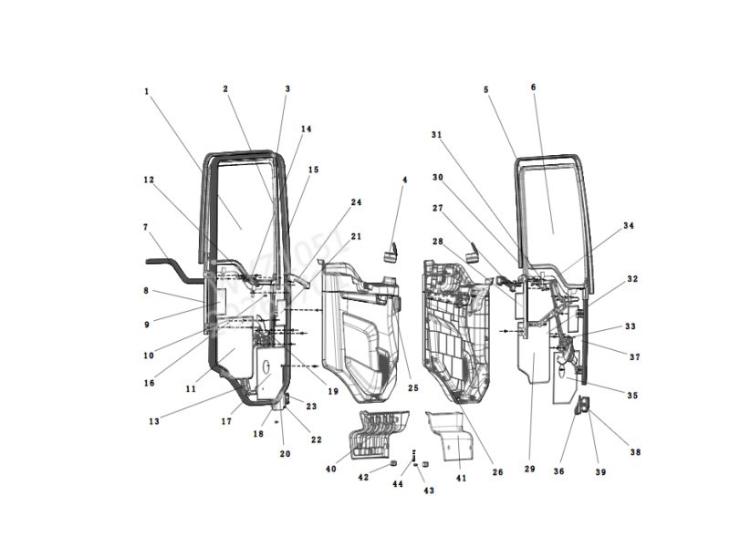 Shacman H3000 Door Accessories