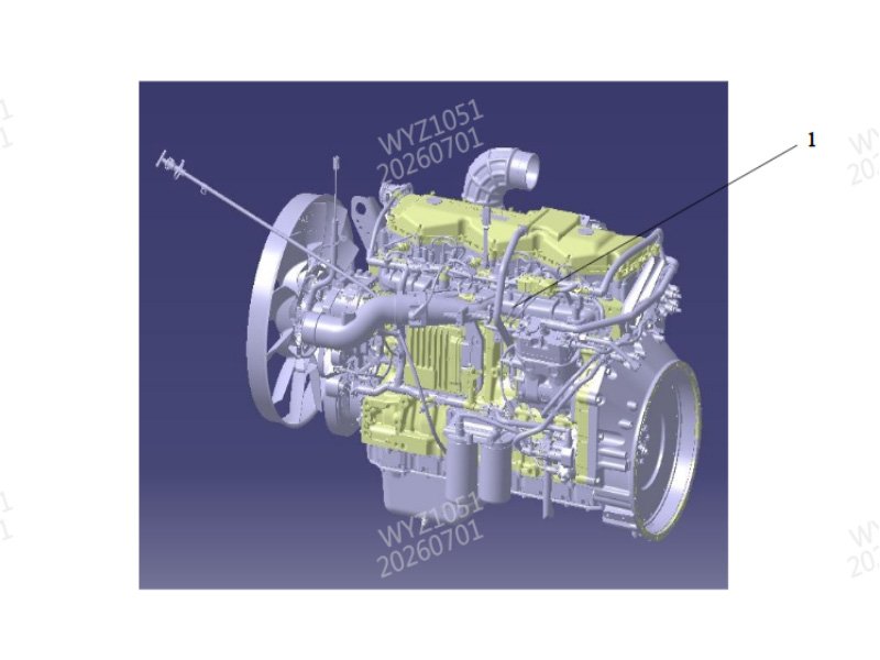 Shacman H3000 Engine Assembly