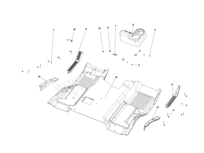 Shacman H3000 Floor Mat Assembly