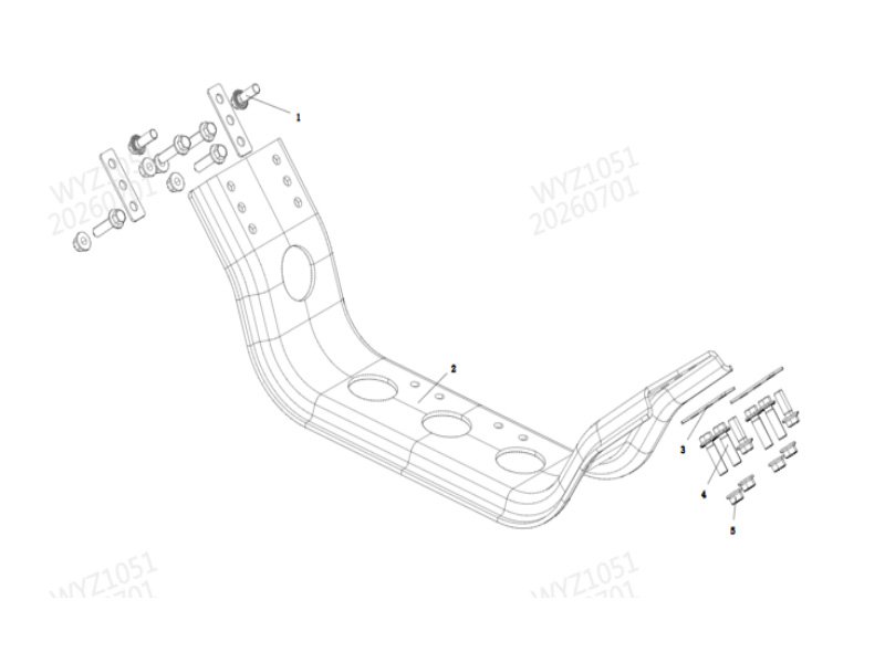 Shacman H3000 Frame Auxiliary Crossbeam