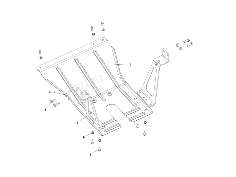 Shacman H3000 Oil Pan Protection Shield