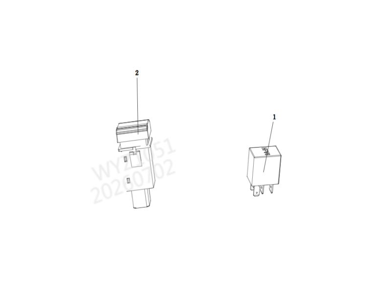 Shacman H3000 Rear Work Light Switch