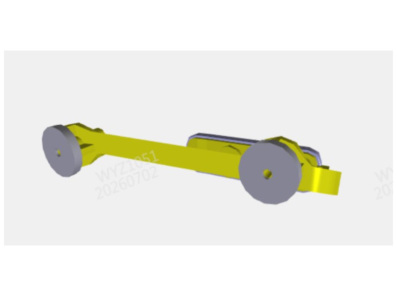 Shacman H3000 Sunshade Left Middle Bracket Assembly-High Roof