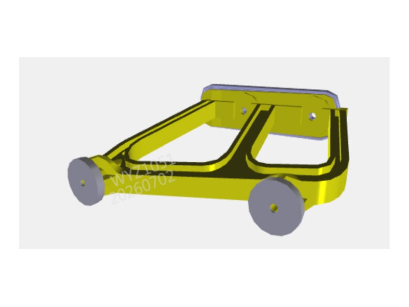 Shacman H3000 Sunshade Right Middle Bracket Assembly-High Roof