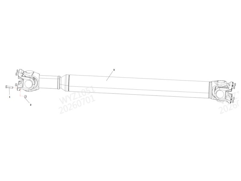 Shacman H3000 Transmission Shaft