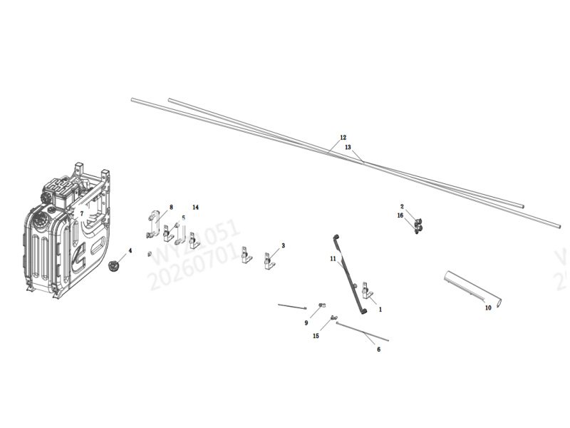 Shacman H3000 Urea Supply System