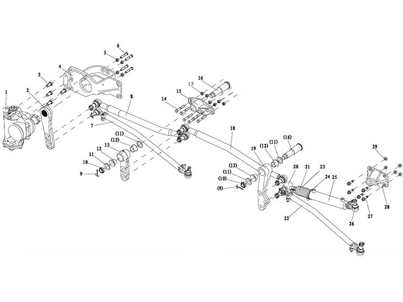 Dual Front Axle Steering Gear