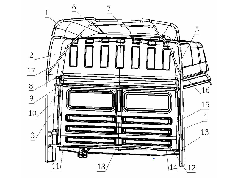 F2000 High Top Roof, Side Deflectors