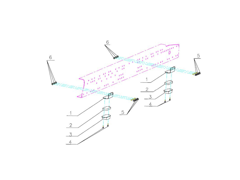 Lightweight Balanced Suspension Limit Blocks