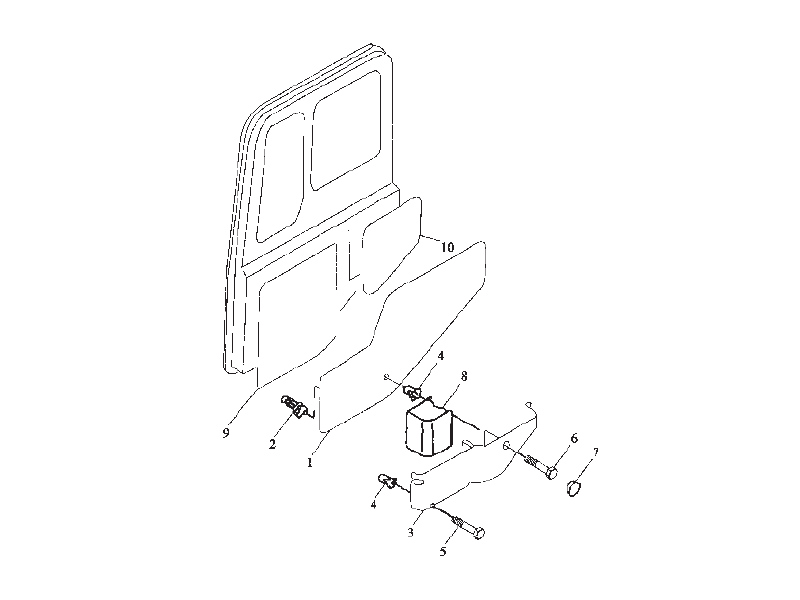 Shacman F2000 Door Covering Right