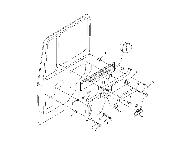 Shacman F2000 Door Panelling Right
