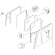 Shacman F2000 Door Window Left Without Window Crank