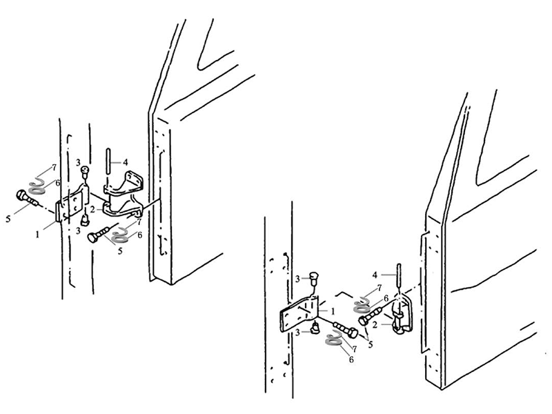 Shacman F2000 F3000 Left Door Hinge And Right Door Hinge