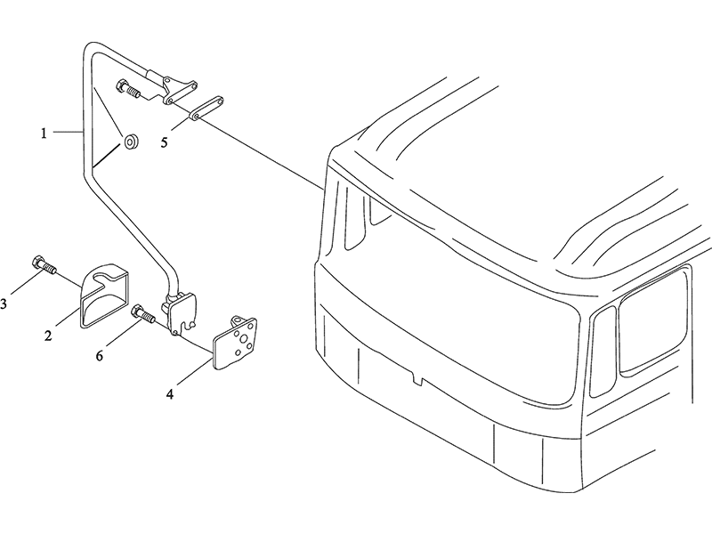 Shacman F2000 F3000 Soporte Derecho Espejo Retrovisor
