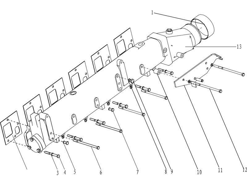 Shacman F2000&F3000 A Combined Air Inlet Pipe