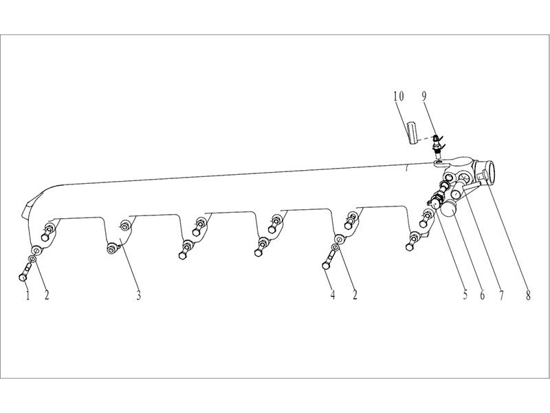 Shacman F2000&F3000 A Combined Outlet Pipe