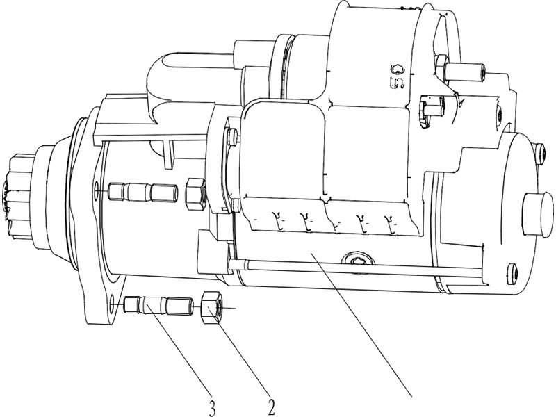 Shacman F2000&F3000 A Combined Starter