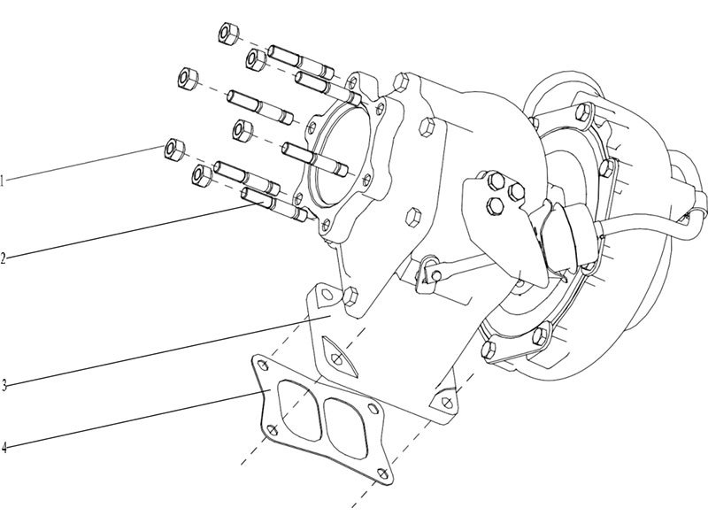 Shacman F2000&F3000 A Combined Turbocharger