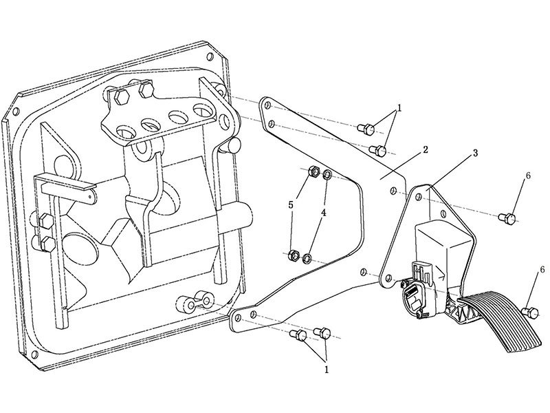 Shacman F2000&F3000 Accelerograph Control Device