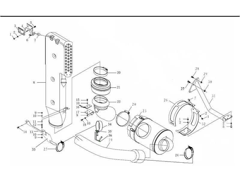Shacman F2000&F3000 Air Cleaning Device