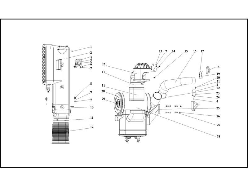 Shacman F2000&F3000 Air Cleaning Device