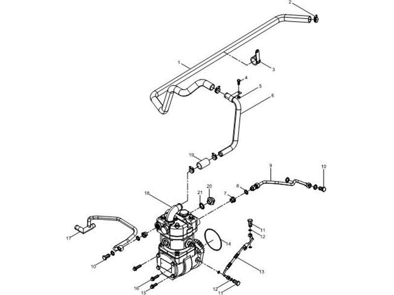 Shacman F2000&F3000 Air Compressor Group