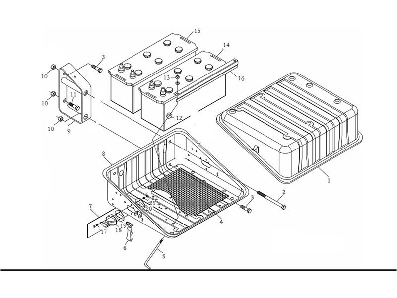 Shacman F2000&F3000 Battery Box Dump Truck