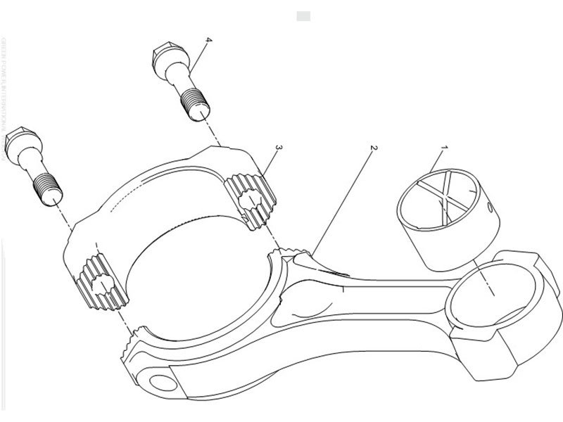 Shacman F2000&F3000 Connecting Rod Assembly