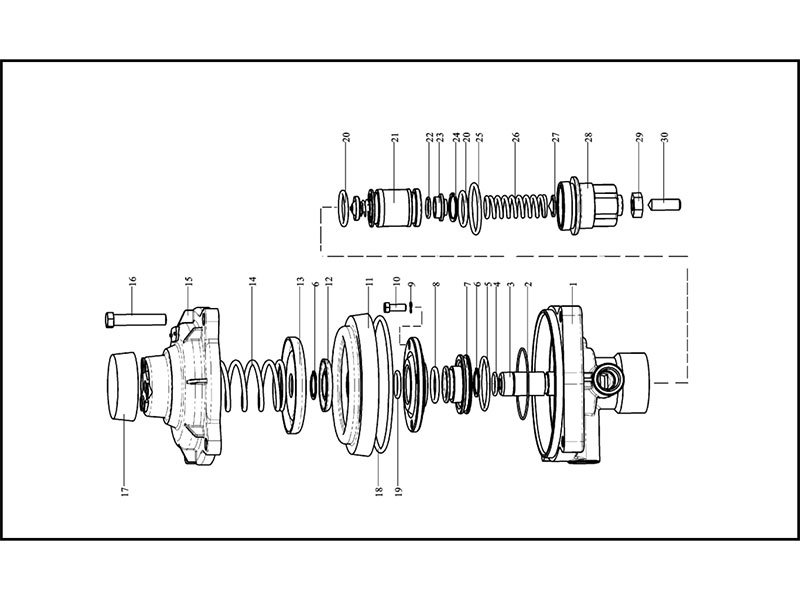 Shacman F2000&F3000 Control Valve, Trailer Brake