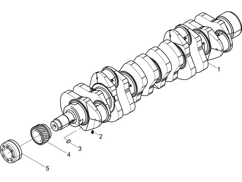 Shacman F2000&F3000 Crankshaft Group