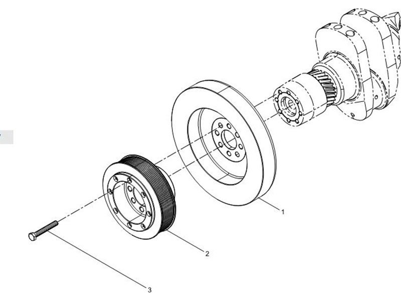 Shacman F2000&F3000 Crankshaft Pulley Group