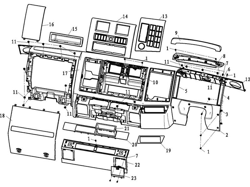 Shacman F2000&F3000 Dashboard