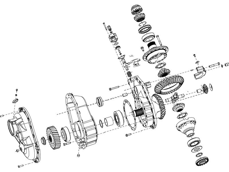 Shacman F2000&F3000 Double Stage Deceleration Drive Mid Axle Section
