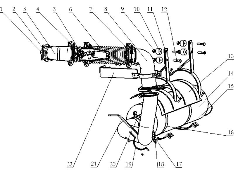 Shacman F2000&F3000 Exhausting And Muffler