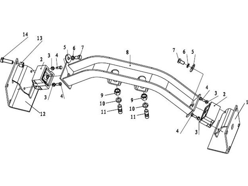 Shacman F2000&F3000 Gear Box Support