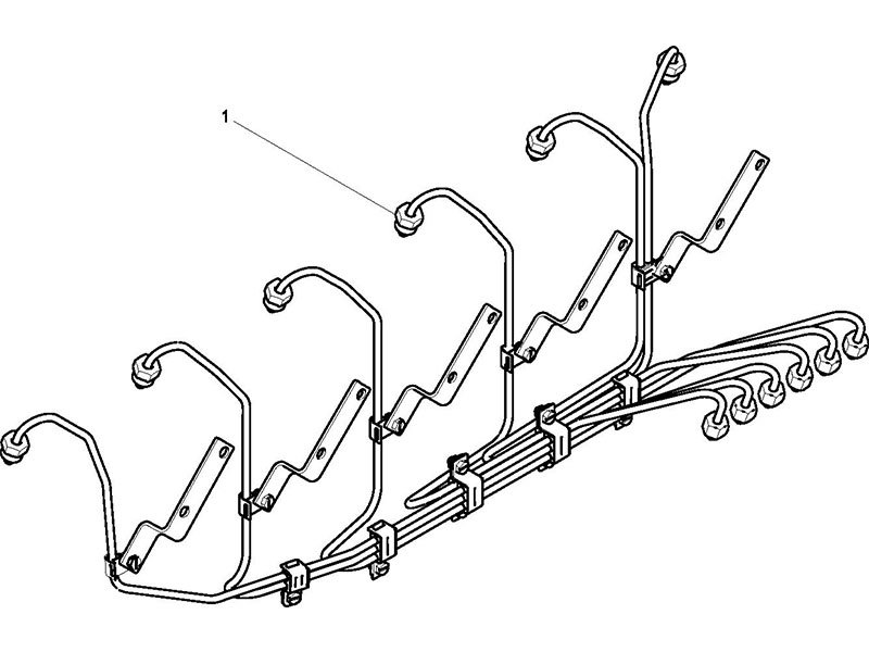 Shacman F2000&F3000 High Pressure Fuel Injection Pipe Group