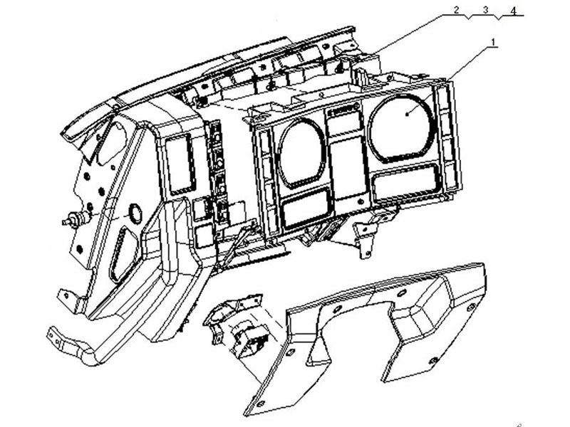 Shacman F2000&F3000 Instrument Cluster