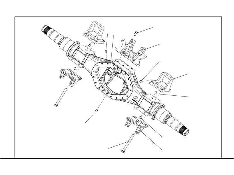 Shacman F2000&F3000 Man Housing Middle Axle