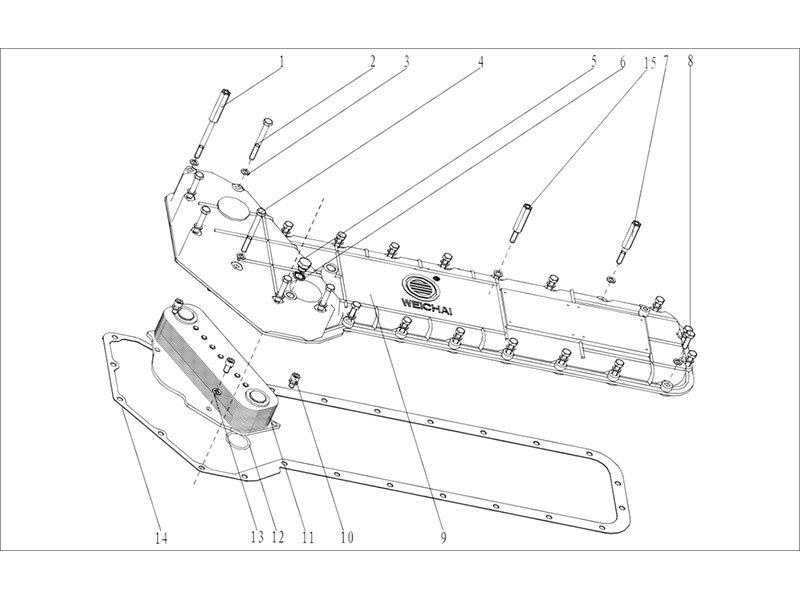 Shacman F2000&F3000 Oil Cooler Cover