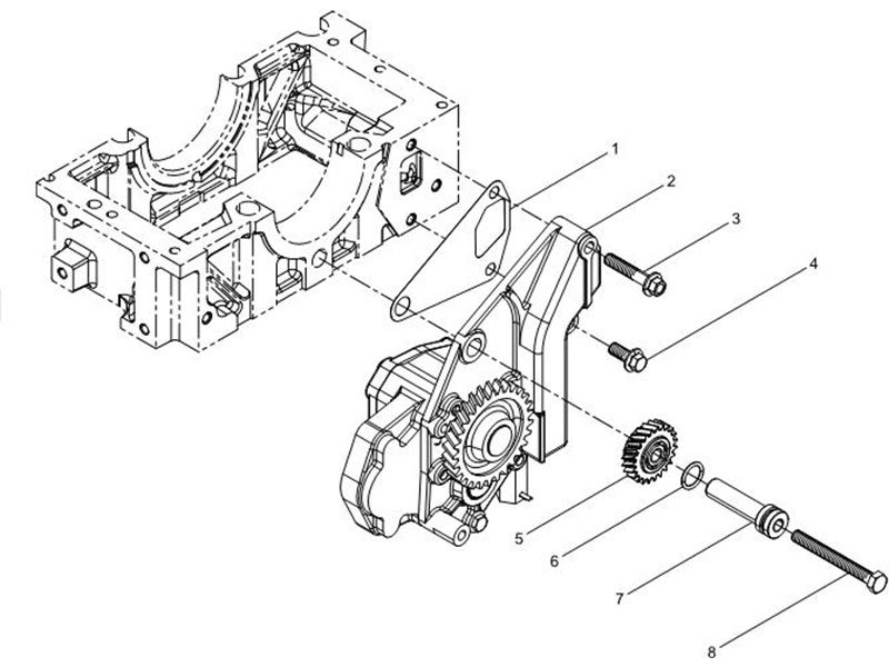 Shacman F2000&F3000 Oil Pump Assembly