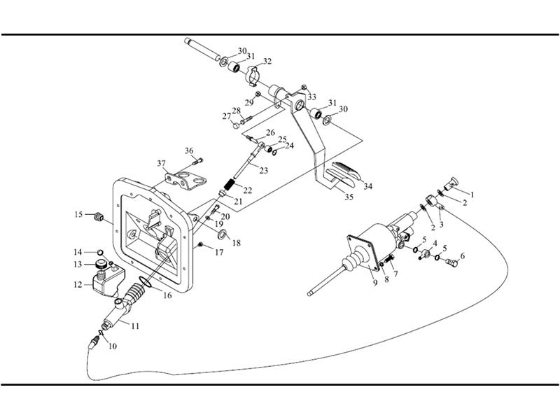 Shacman F2000&F3000 Pull Clutch Control Device