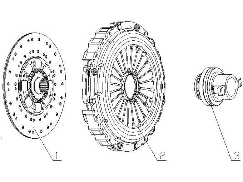 Shacman F2000&F3000 Pull Diaphragm Clutch
