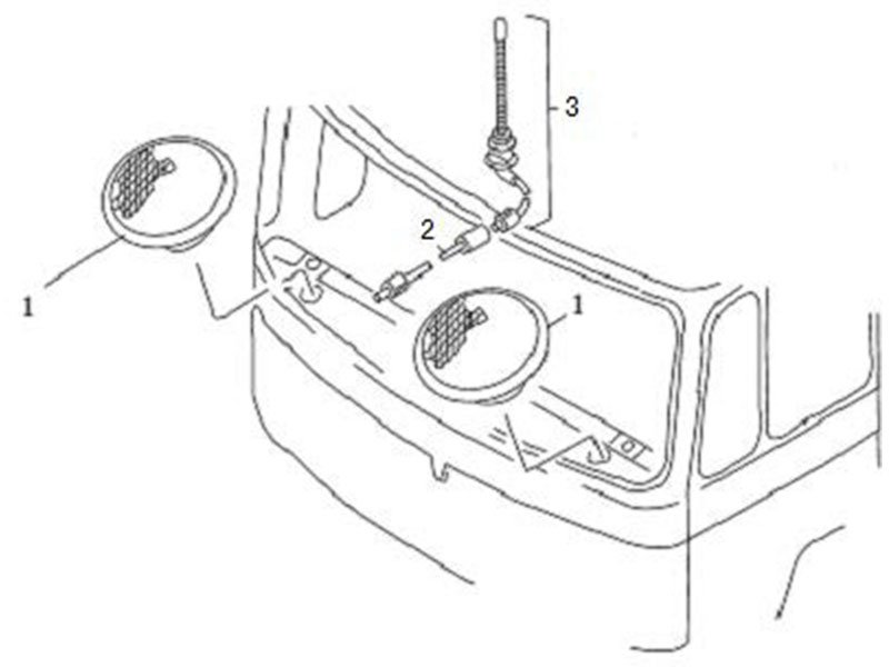 Shacman F2000&F3000 Radio Loudhailer Transformer Wire