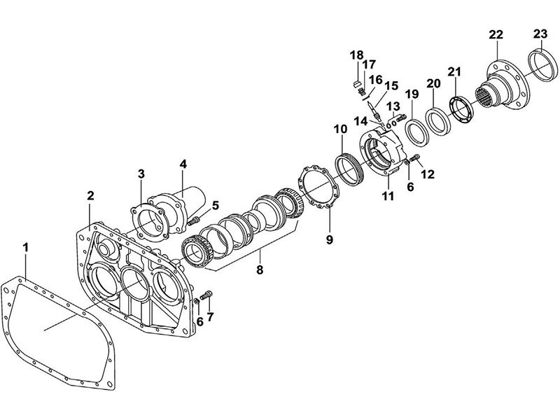 Shacman F2000&F3000 Rear Cover Assembly