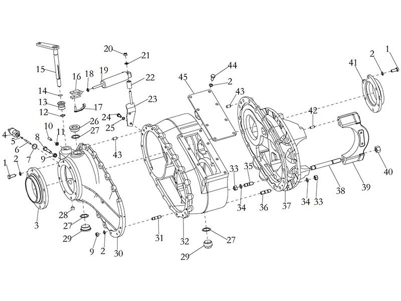 Shacman F2000&F3000 STR Middle Axle Drive Device I