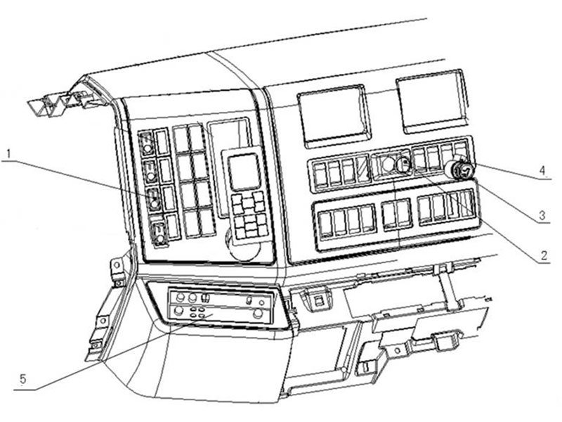 Shacman F2000&F3000 Switch Radio And Cigarette Lighter